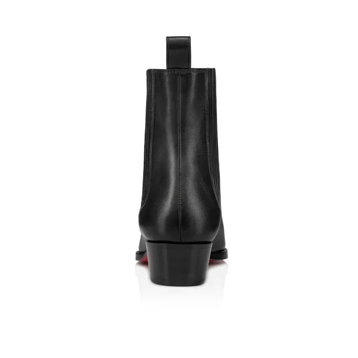 Women Cheliviss Low Boots 8211 Calf Leather 8211 Black Christian Louboutin Boots