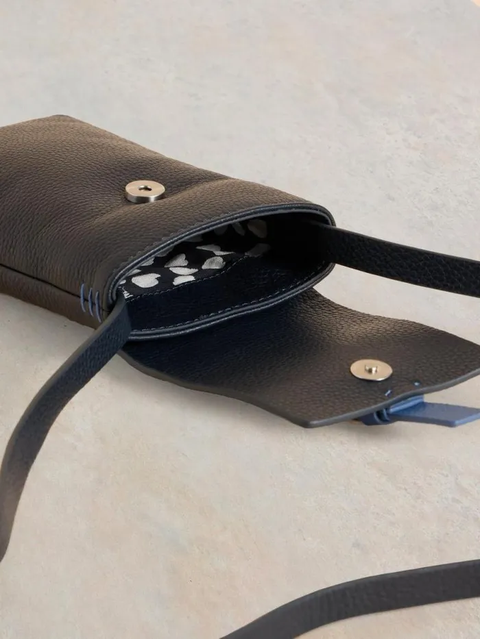 Women Clara Buckle Leather Phone Bag French Navy White Stuff Bags and Purses Women Clara Buckle Leather Phone Bag French Navy White Stuff Bags and Purses