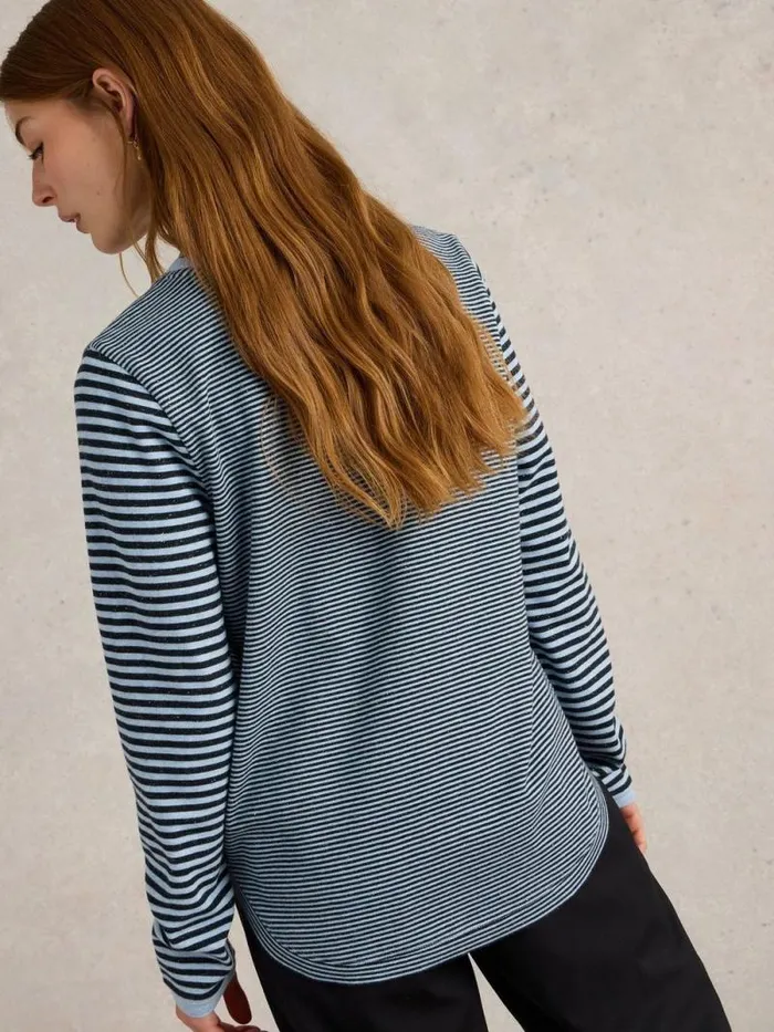Women CLARA SPARKLE LS TEE Blue Multi White Stuff Tops and Tees Women CLARA SPARKLE LS TEE Blue Multi White Stuff Tops and Tees