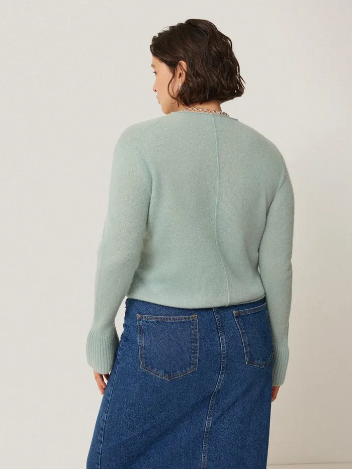 Women Cloud Cashmere Eldon Jumper Blue Haze Jigsaw Knitwear and Cashmere
