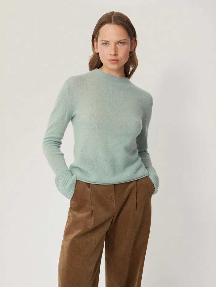Women Cloud Cashmere Eldon Jumper Blue Haze Jigsaw Knitwear and Cashmere