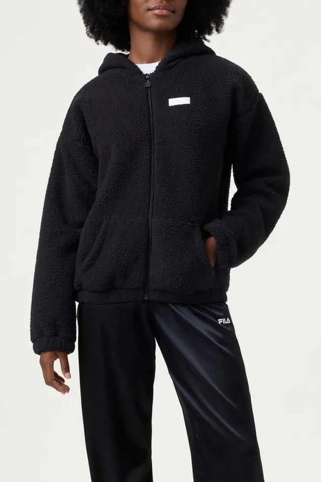 Women Coats and Jackets Fila High Pile Fleece Jacket Women Coats and Jackets Fila High Pile Fleece Jacket