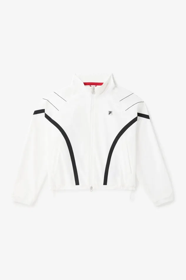 Women Coats and Jackets Fila Tennis Jacket 110 Off White