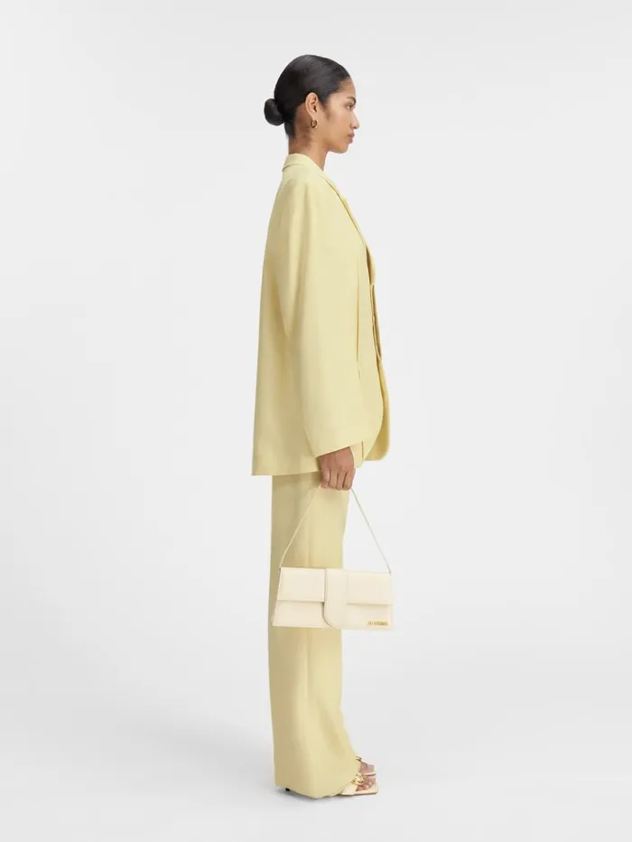 Women Coats and Jackets JACQUEMUS The Man039s Jacket Pale Yellow Women Coats and Jackets JACQUEMUS The Man039s Jacket Pale Yellow
