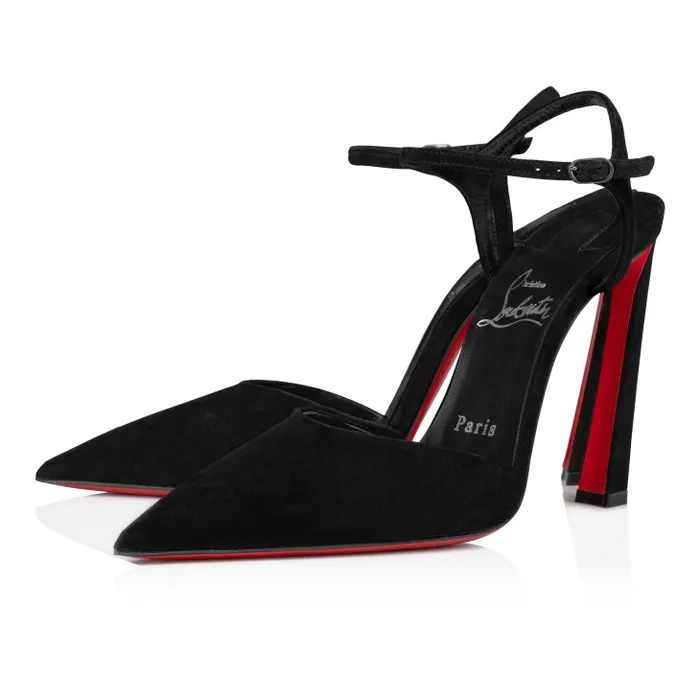 Women Condora Riviera 100 Mm Pumps 8211 Veau Velours 8211 Black Christian Louboutin Pumps