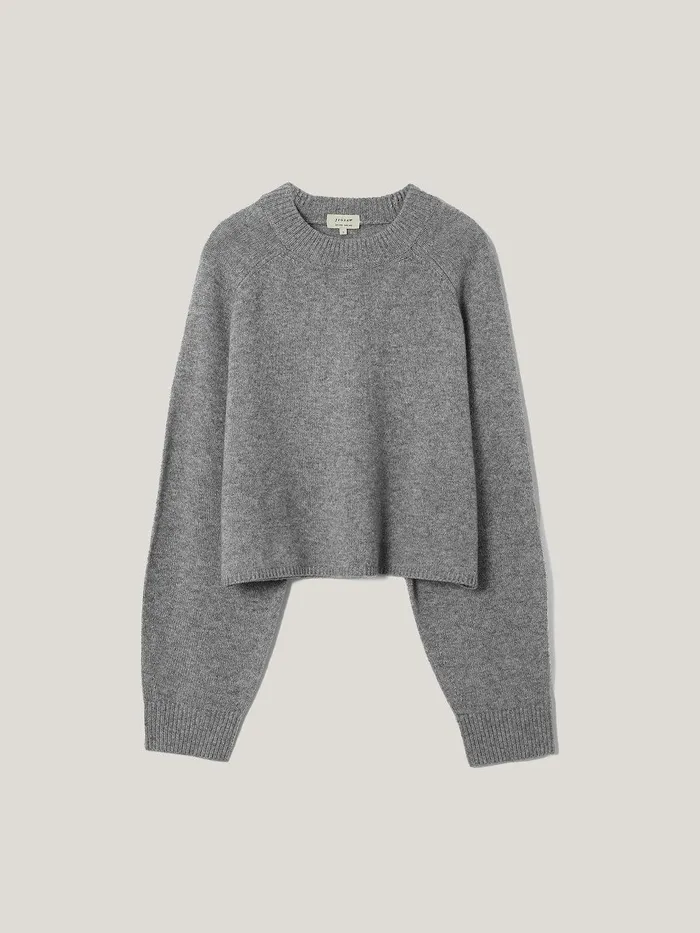 Women Crew Neck Poncho Jumper Grey Jigsaw Ponchos and Scarves