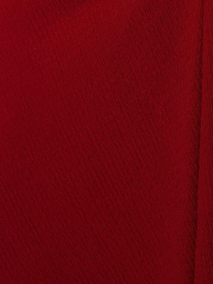 Women Crinkle Ruched Jersey Dress Red Jigsaw Party