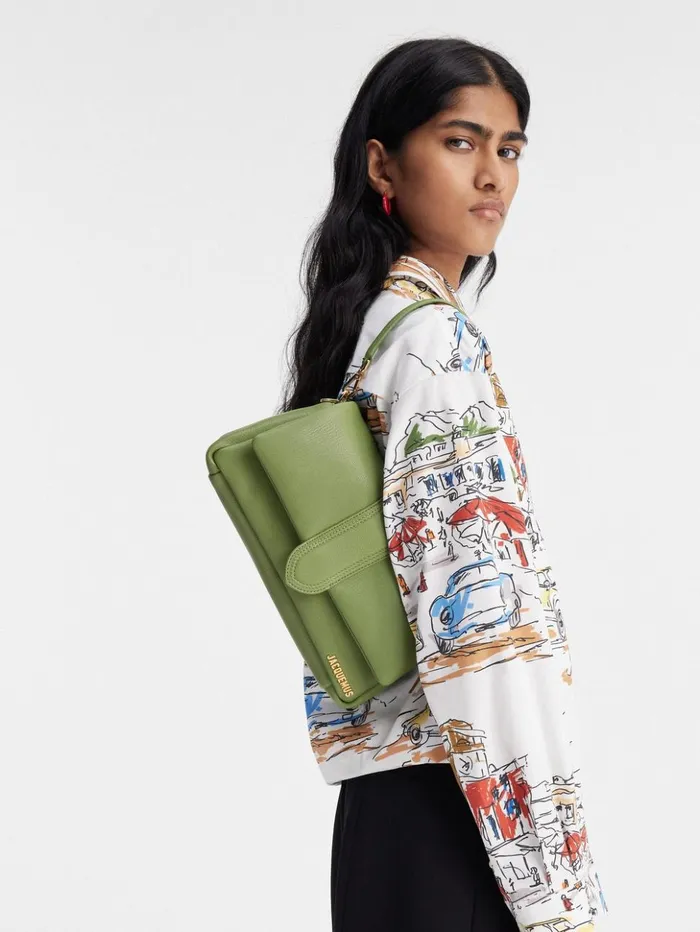 Women Crossbody and Handbags JACQUEMUS The Bambimou Green