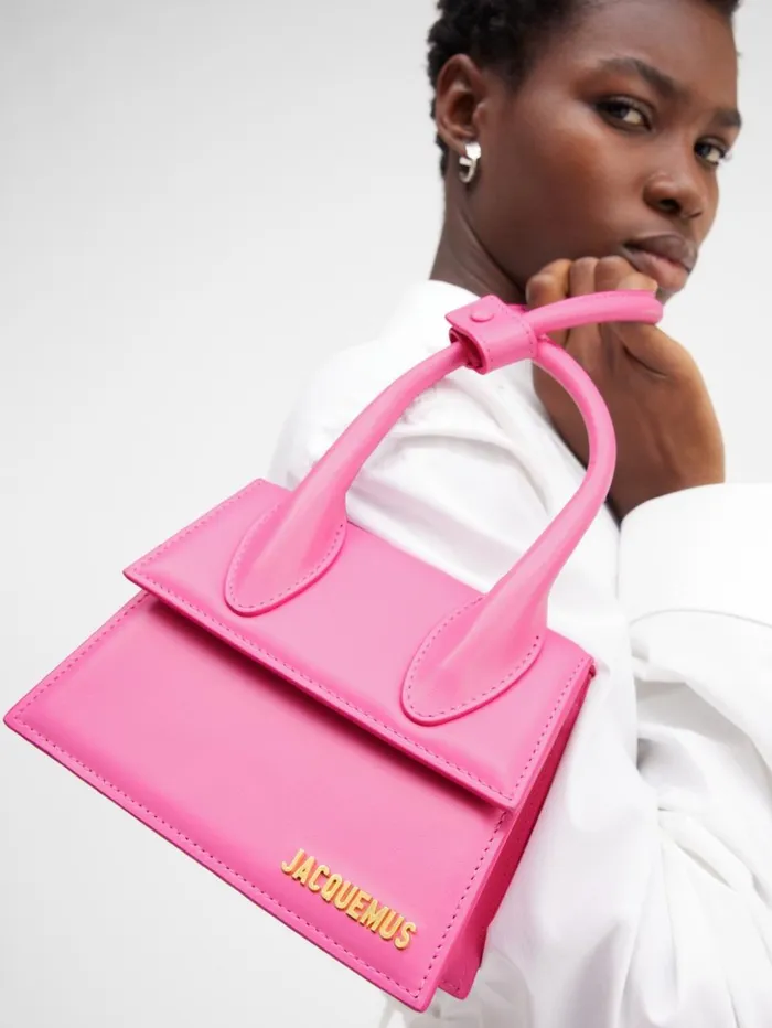 Women Crossbody and Handbags JACQUEMUS The Knot Chiquito Pink Women Crossbody and Handbags JACQUEMUS The Knot Chiquito Pink
