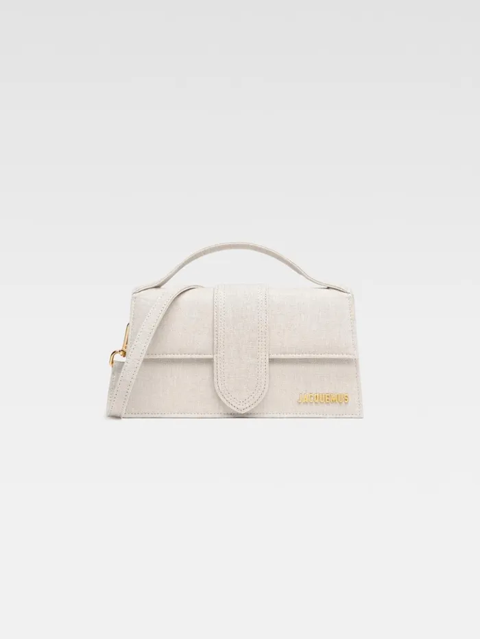 Women Crossbody and Handbags JACQUEMUS The Large Bambino Light Greige