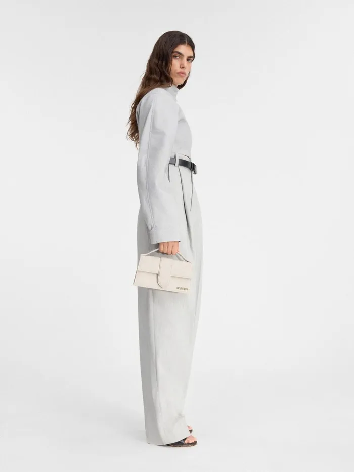 Women Crossbody and Handbags JACQUEMUS The Large Bambino Light Greige