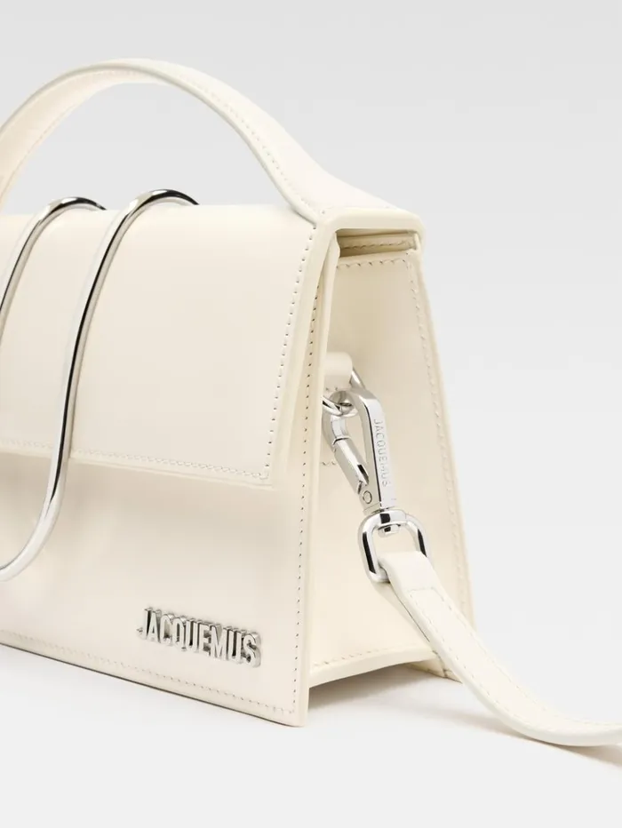 Women Crossbody and Handbags JACQUEMUS The Large Bambino Light Ivory