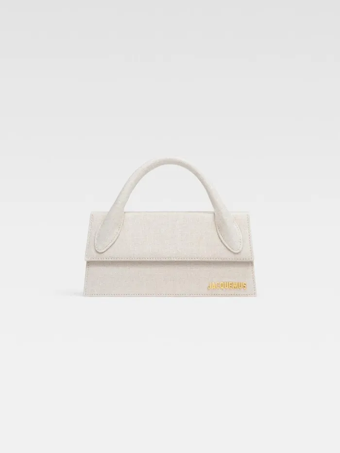 Women Crossbody and Handbags JACQUEMUS The Long Chiquito Light Greige