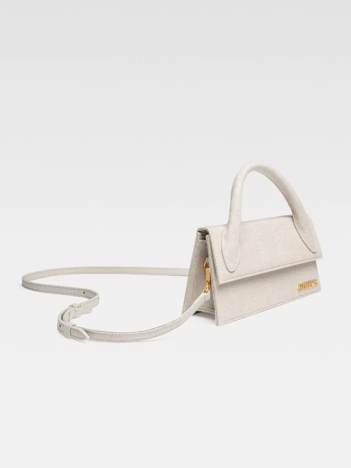 Women Crossbody and Handbags JACQUEMUS The Long Chiquito Light Greige Women Crossbody and Handbags JACQUEMUS The Long Chiquito Light Greige