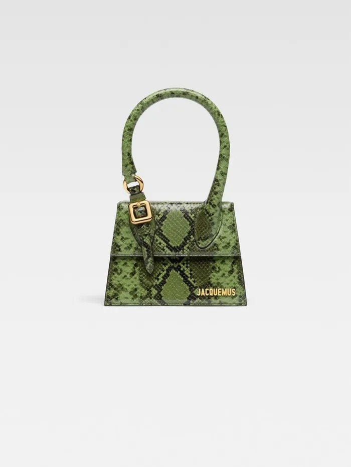 Women Crossbody and Handbags JACQUEMUS The Medium Chiquito With Buckle Green