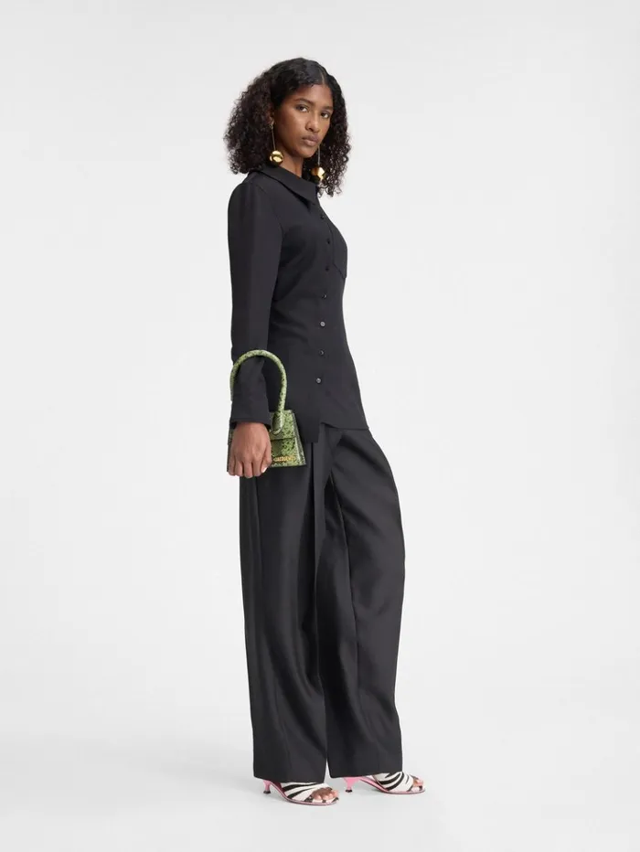 Women Crossbody and Handbags JACQUEMUS The Medium Chiquito With Buckle Green Women Crossbody and Handbags JACQUEMUS The Medium Chiquito With Buckle Green