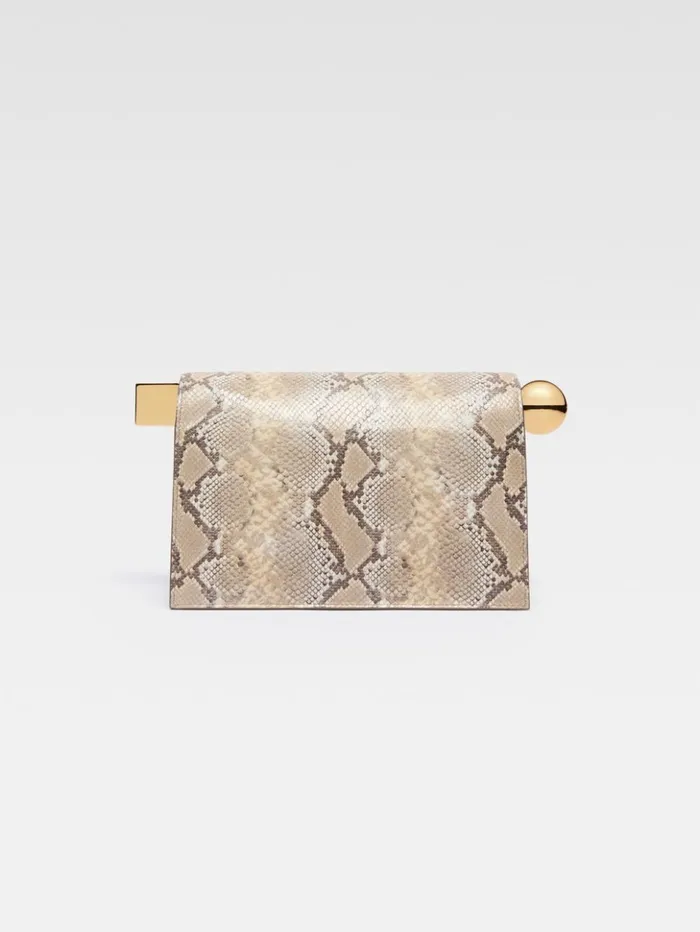 Women Crossbody and Handbags JACQUEMUS The Rond Carr Clutch Beige
