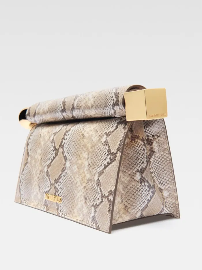 Women Crossbody and Handbags JACQUEMUS The Rond Carr Clutch Beige
