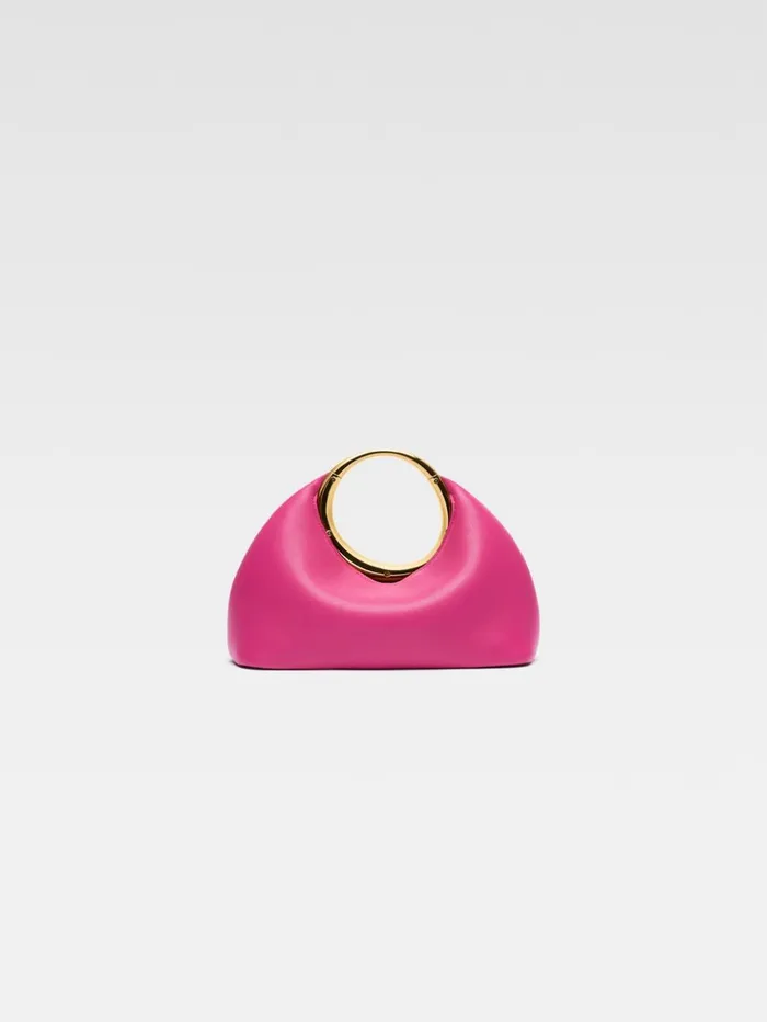 Women Crossbody and Handbags JACQUEMUS The Small Calino Dark Pink Women Crossbody and Handbags JACQUEMUS The Small Calino Dark Pink