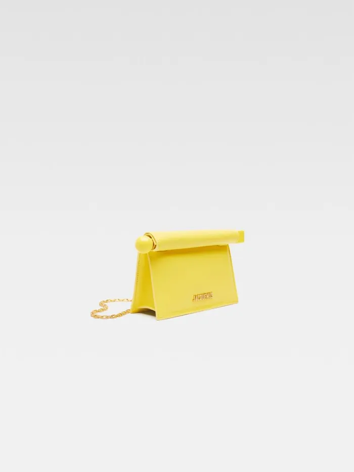 Women Crossbody and Handbags JACQUEMUS The Small Rond Carr Clutch Yellow Women Crossbody and Handbags JACQUEMUS The Small Rond Carr Clutch Yellow