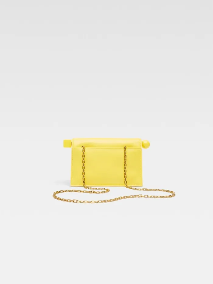 Women Crossbody and Handbags JACQUEMUS The Small Rond Carr Clutch Yellow Women Crossbody and Handbags JACQUEMUS The Small Rond Carr Clutch Yellow