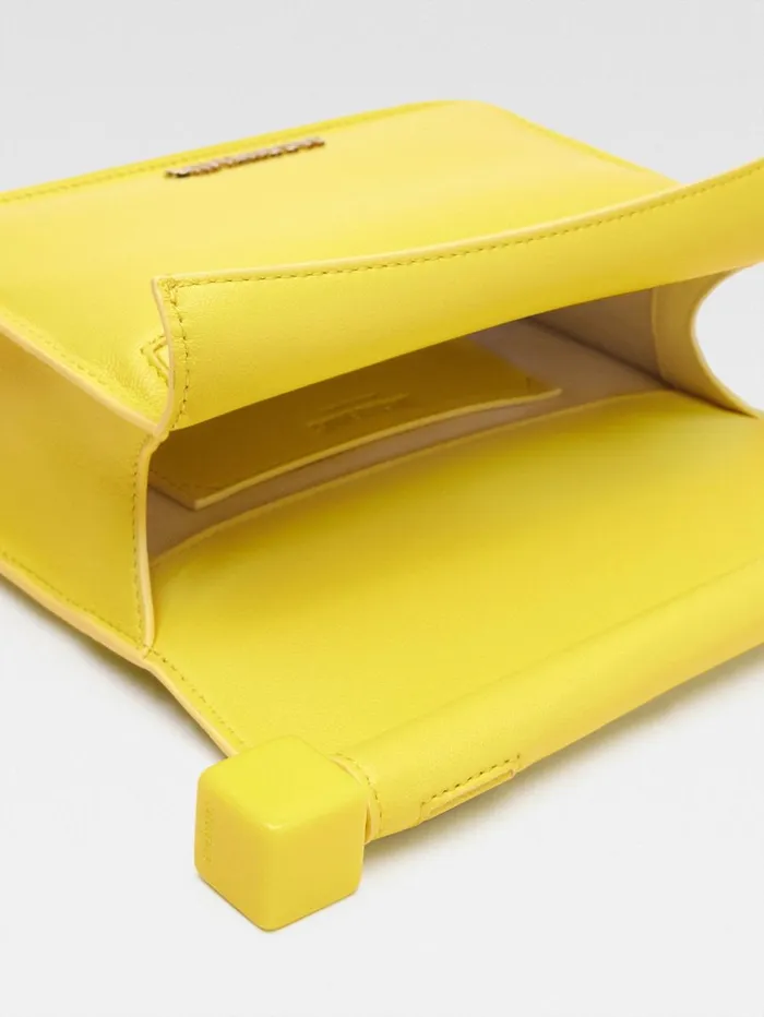 Women Crossbody and Handbags JACQUEMUS The Small Rond Carr Clutch Yellow Women Crossbody and Handbags JACQUEMUS The Small Rond Carr Clutch Yellow