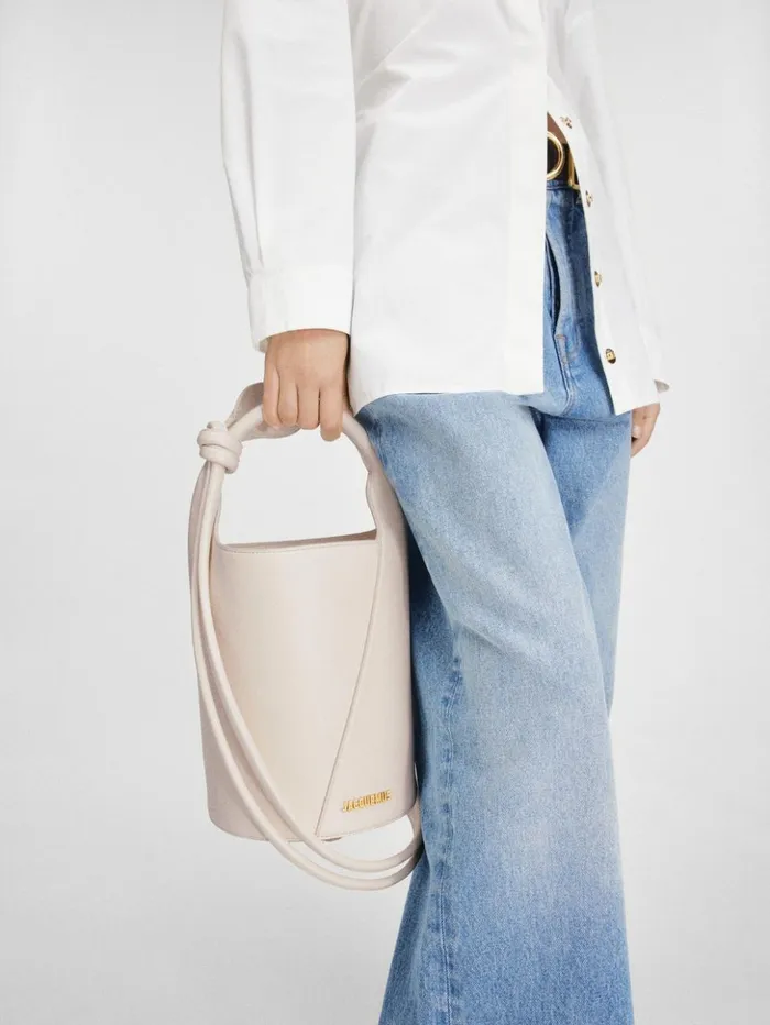 Women Crossbody and Handbags JACQUEMUS The Small Tourni Light Ivory Women Crossbody and Handbags JACQUEMUS The Small Tourni Light Ivory