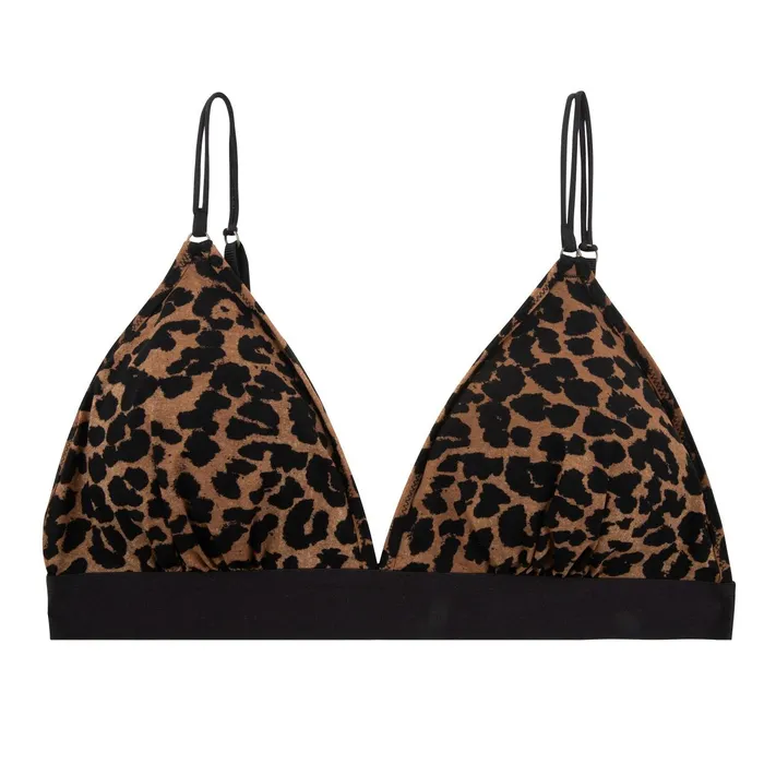 Women Cup A To D Love Stories Darling Bralette Leopard