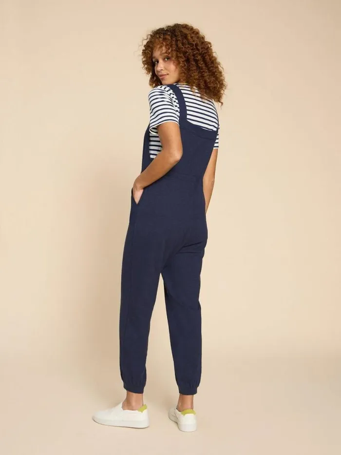 Women Daphne Jersey Dungaree French Navy White Stuff Dresses