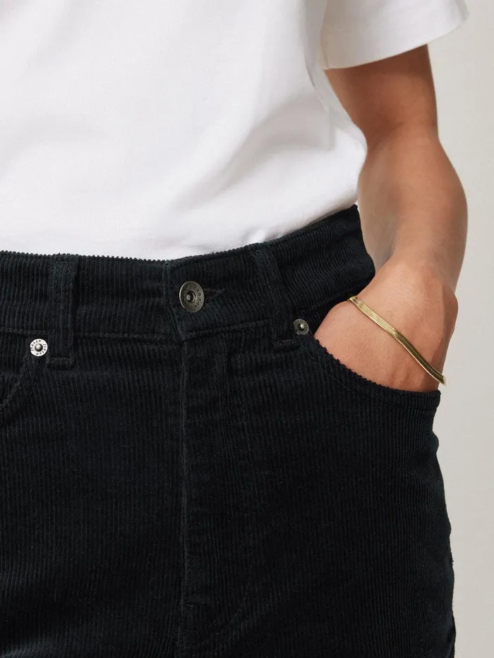 Women Delmont Cord Tapered Jean Navy Jigsaw Trousers