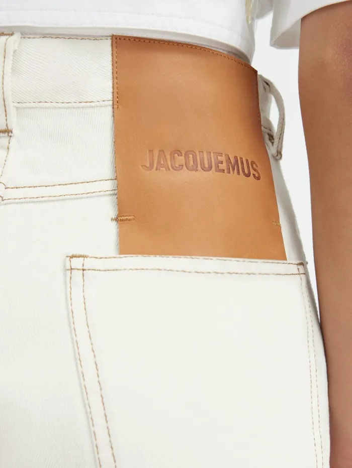 Women Denim JACQUEMUS The Straight DeNmes Denim Pants Offwhitetabac Women Denim JACQUEMUS The Straight DeNmes Denim Pants Offwhitetabac