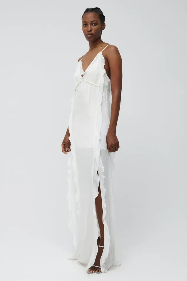 Women Dresses and Jumpsuits Jonathan Simkhai Emily Dress Ivory VNeckline Dress Women Dresses and Jumpsuits Jonathan Simkhai Emily Dress Ivory VNeckline Dress