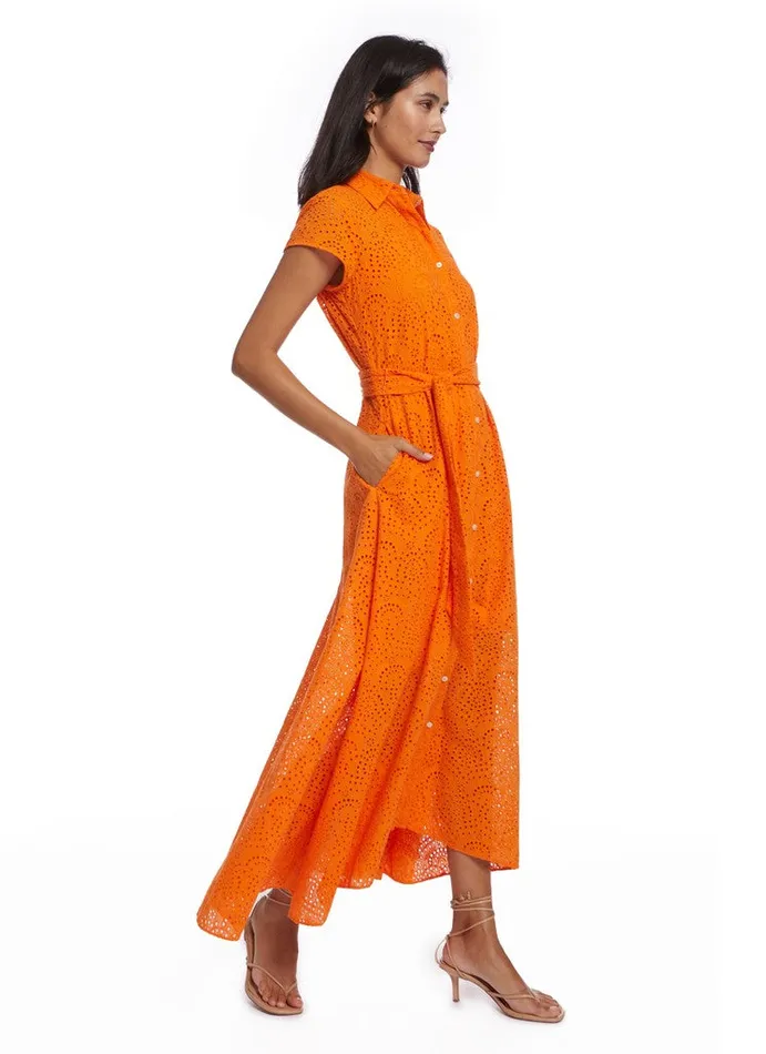 Women Dresses Robert Graham VIVIENNE DRESS Burnt Orange