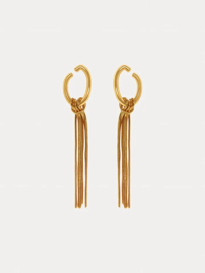 Women Earrings Oscar De La Renta O Knot Earrings Gold