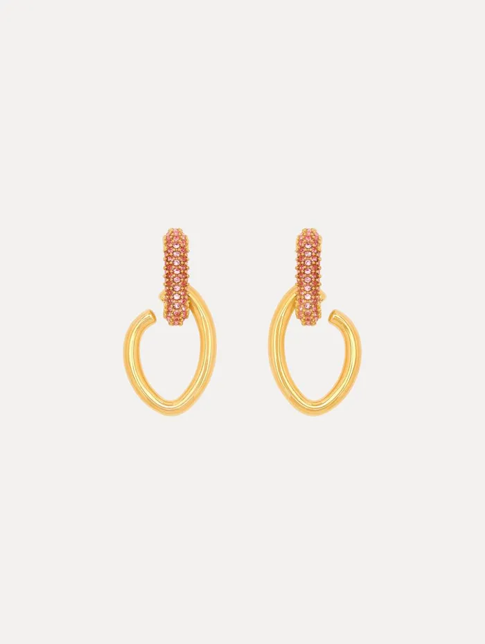 Women Earrings Oscar De La Renta Pav O Drop Earrings Rose