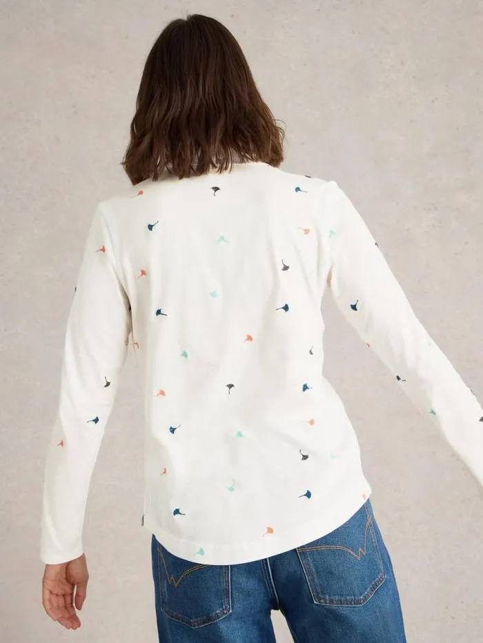 Women EMBROIDERED ANNIE JERSEY SHIRT Ivory Multi White Stuff Shirts and Blouses Women EMBROIDERED ANNIE JERSEY SHIRT Ivory Multi White Stuff Shirts and Blouses