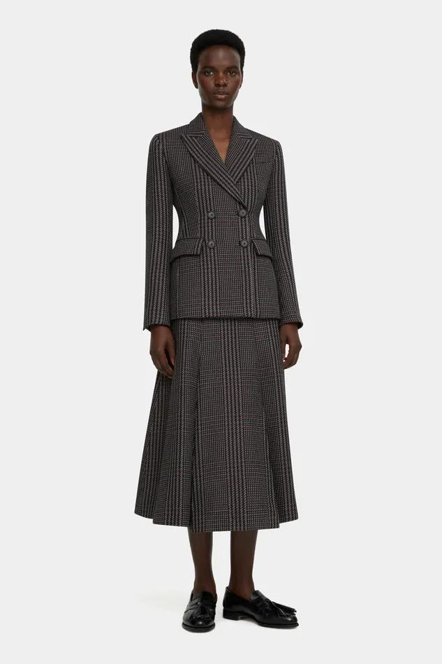 Women Emilia Wickstead Dida Jacket in Prince of Wales Check Merino Wool Jackets And Coats Women Emilia Wickstead Dida Jacket in Prince of Wales Check Merino Wool Jackets And Coats
