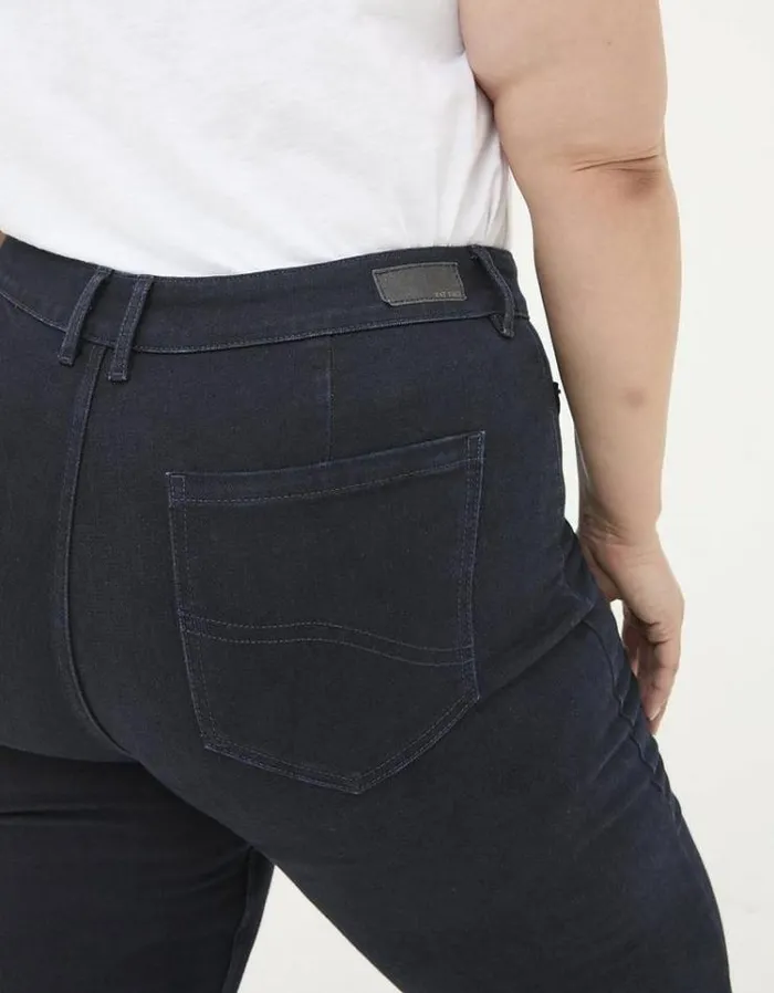 Women FatFace Jeans and Dungarees Brooke Bootcut Jeans Indigo Blue