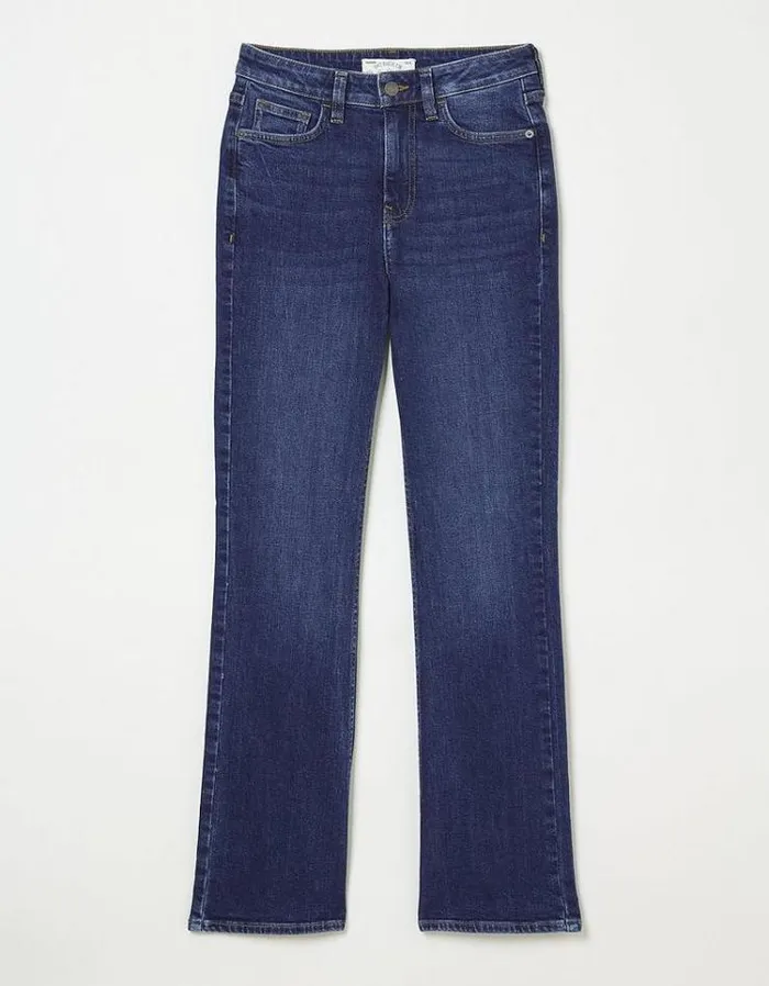 Women FatFace Jeans and Dungarees Brooke Bootcut Jeans Indigo Blue
