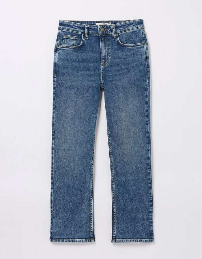 Women FatFace Jeans and Dungarees Capri Sway Cropped Jeans Vintage Blue