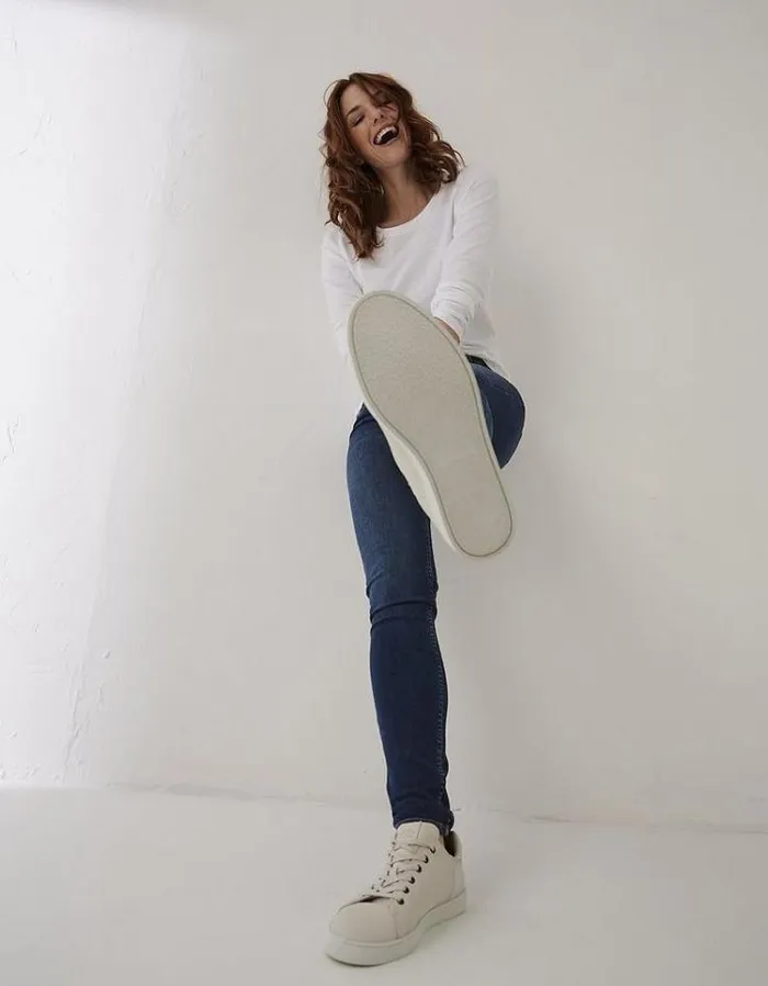 Women FatFace Jeans and Dungarees Harlow High Waist Stretch Skinny Jeans Bluevintage