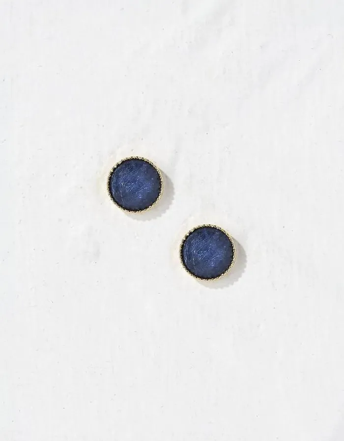 Women FatFace Jewelry Gem Studs Blue