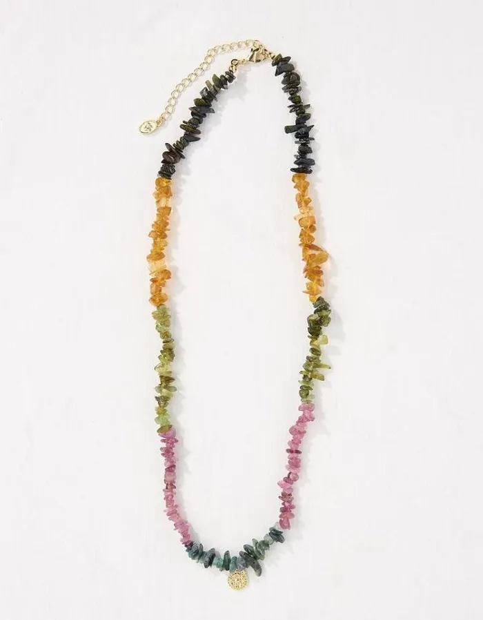 Women FatFace Jewelry Stone Necklace Multi