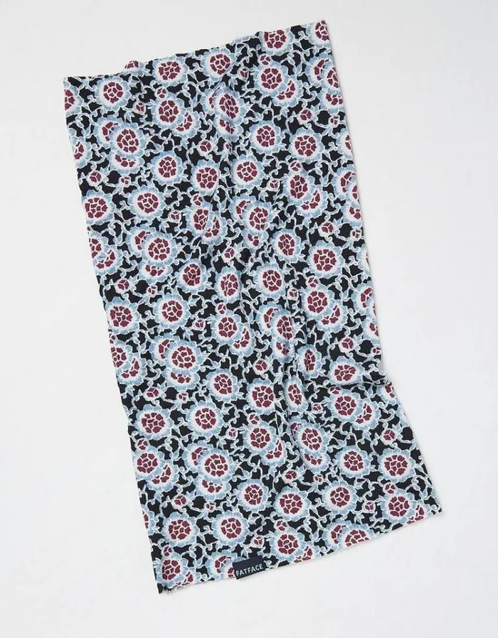 Women FatFace Scarves Floral Multi Snood Blue