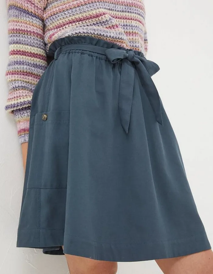 Women FatFace Skirts Nicole Utility Skirt Charcoal Grey