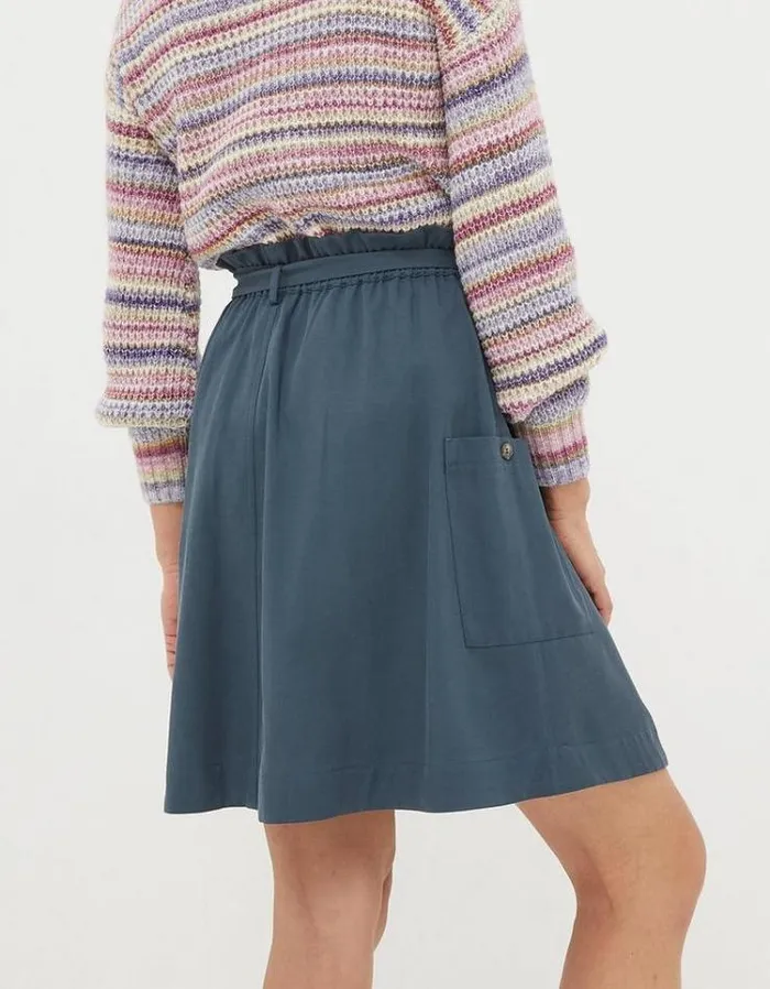 Women FatFace Skirts Nicole Utility Skirt Charcoal Grey