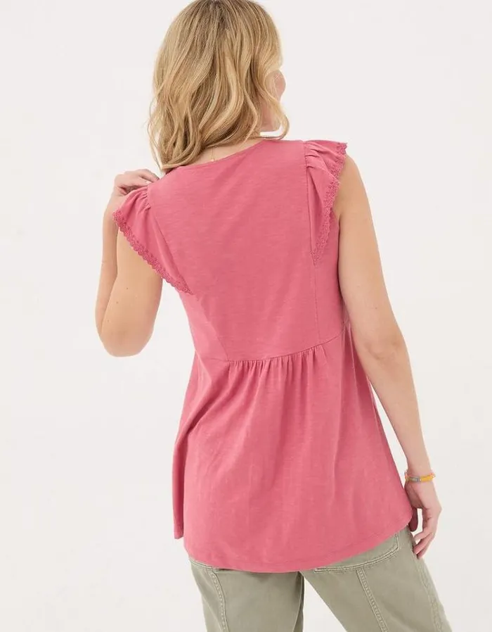Women FatFace Tops and TShirts Janine Tunic Rose Pink
