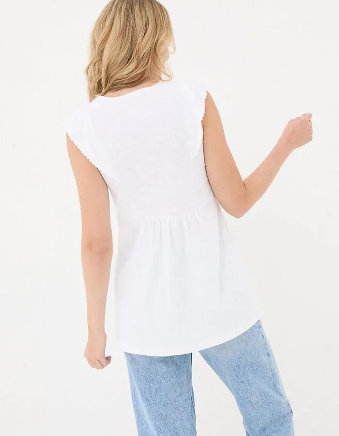 Women FatFace Tops and TShirts Janine Tunic White