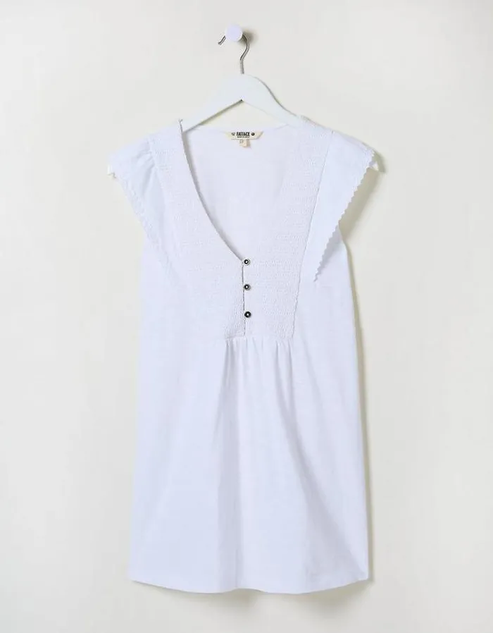 Women FatFace Tops and TShirts Janine Tunic White