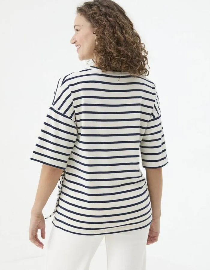 Women FatFace Tops and TShirts Kiki Stripe Top Ivory